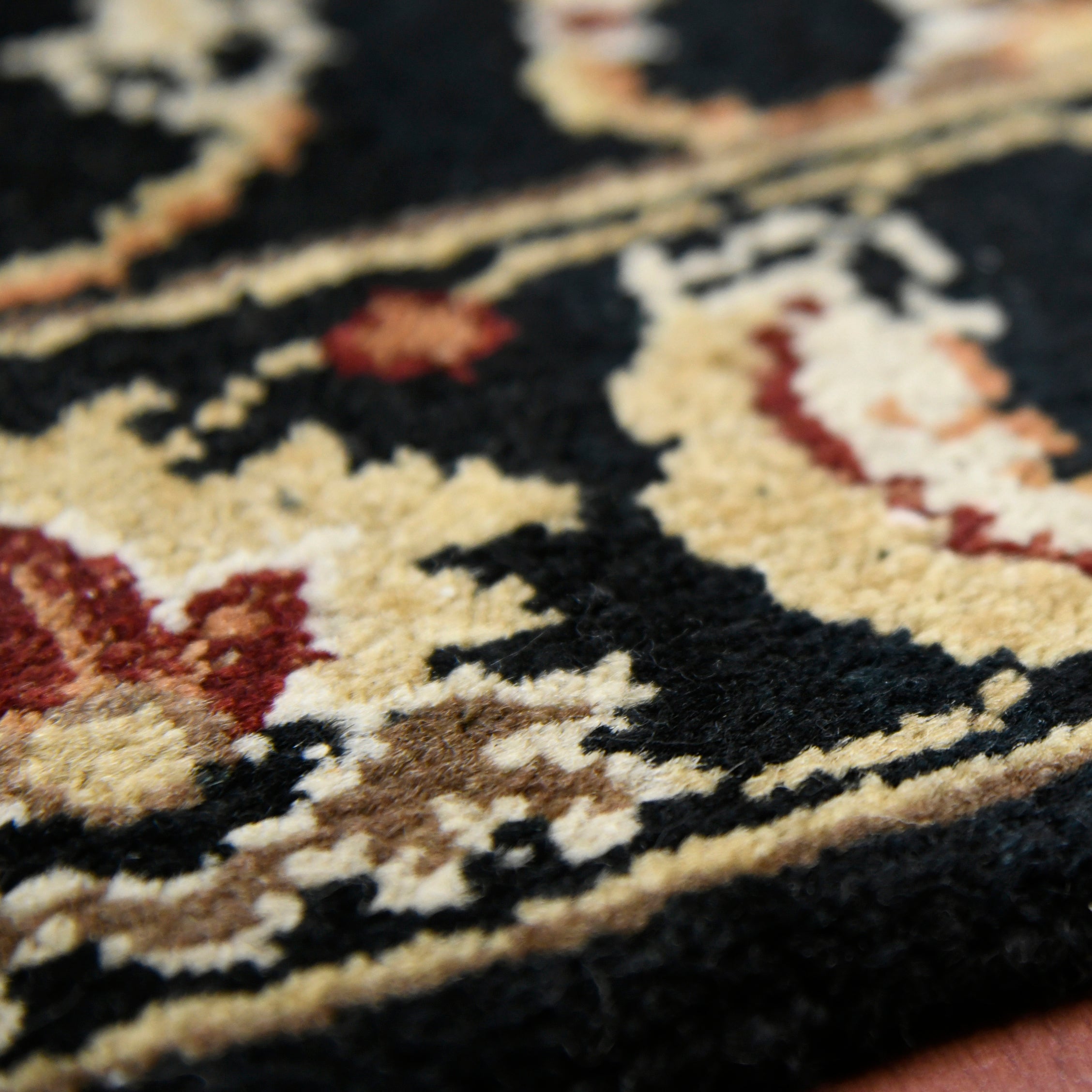 Luxor Classic Pattern Hand Knotted Rectangle Anti-Skid Designer Carpet, Prayer Rug For Office Cabins, Small Living Spaces - 2'X3'