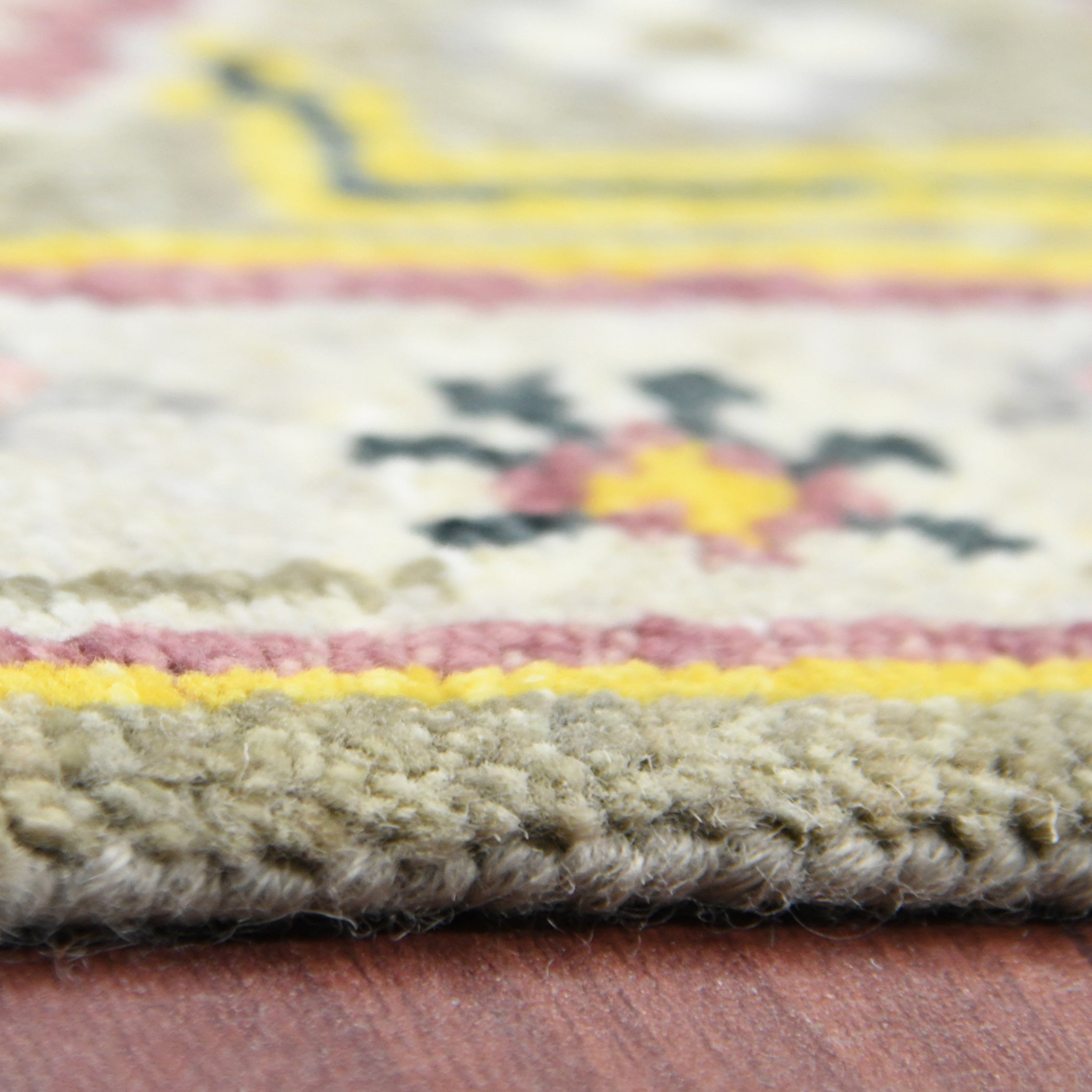 Bristol Traditional Pattern Hand Knotted Rectangle Anti-Skid Designer Carpet, Area Rug For Bed Room, Living Room - 9'X12'