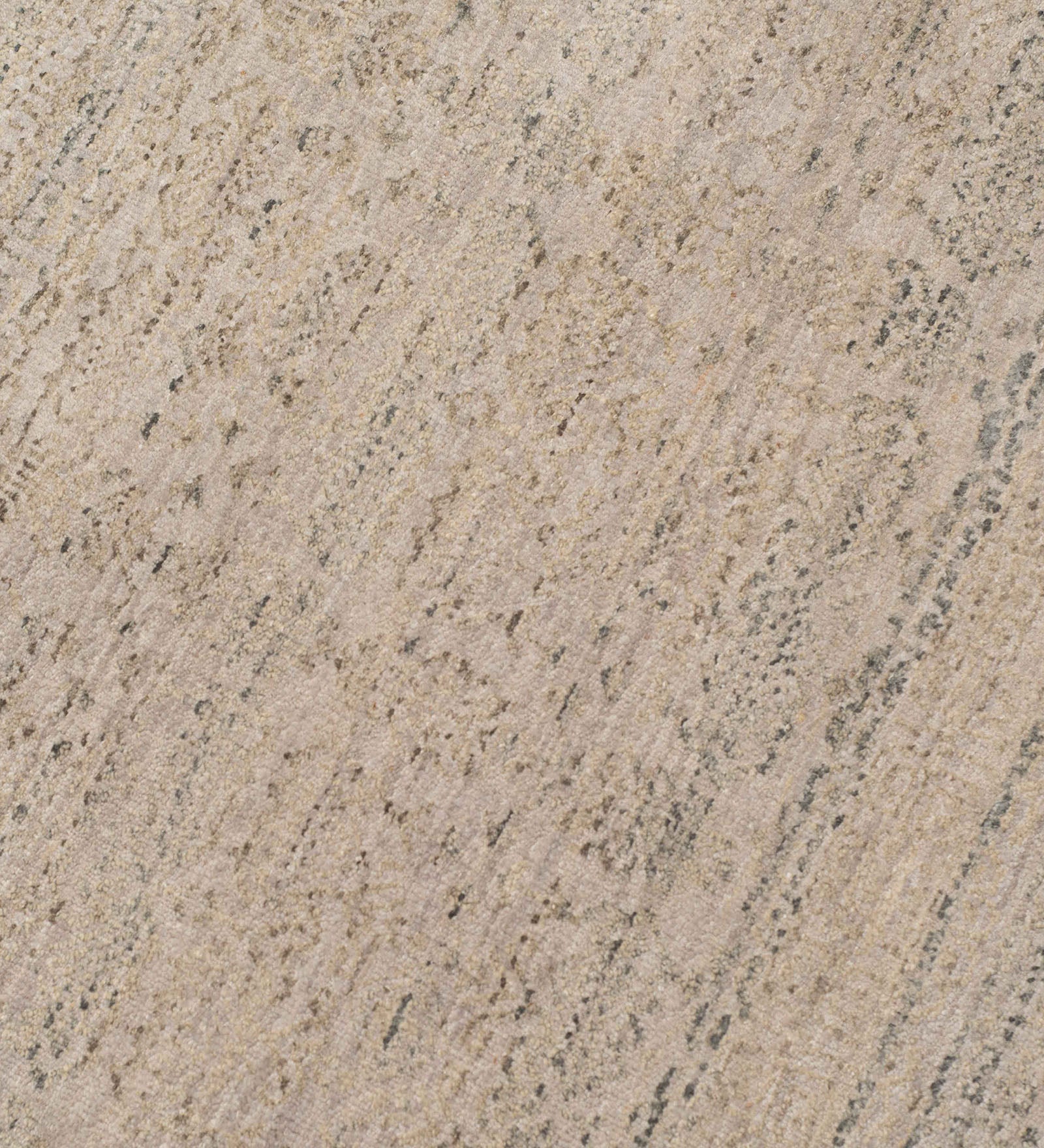 Pearl Transitional Pattern Hand Knotted Rectangle Anti-Skid Designer Carpet, Prayer Rug For Office Cabins, Small Living Spaces - 2'X3'