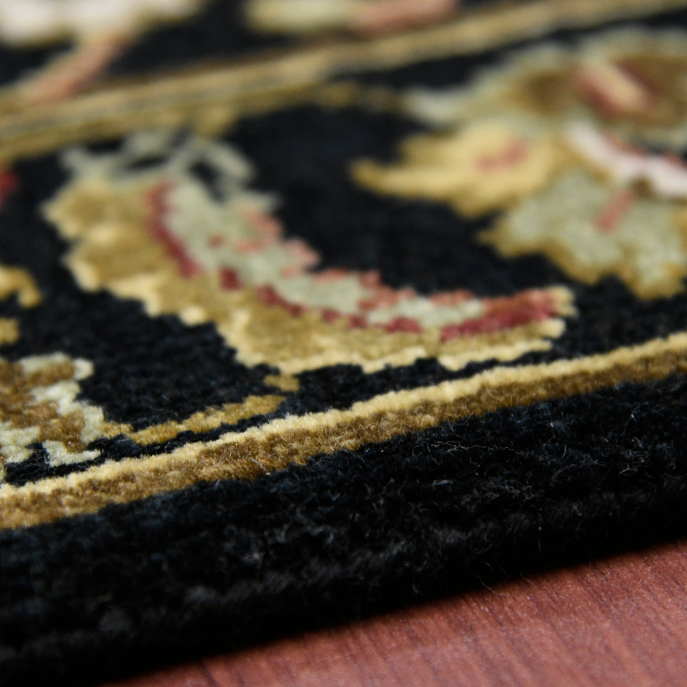 Luxor Classic Pattern Hand Knotted Rectangle Anti-Skid Designer Carpet, Prayer Rug For Office Cabins, Small Living Spaces - 2'X3'