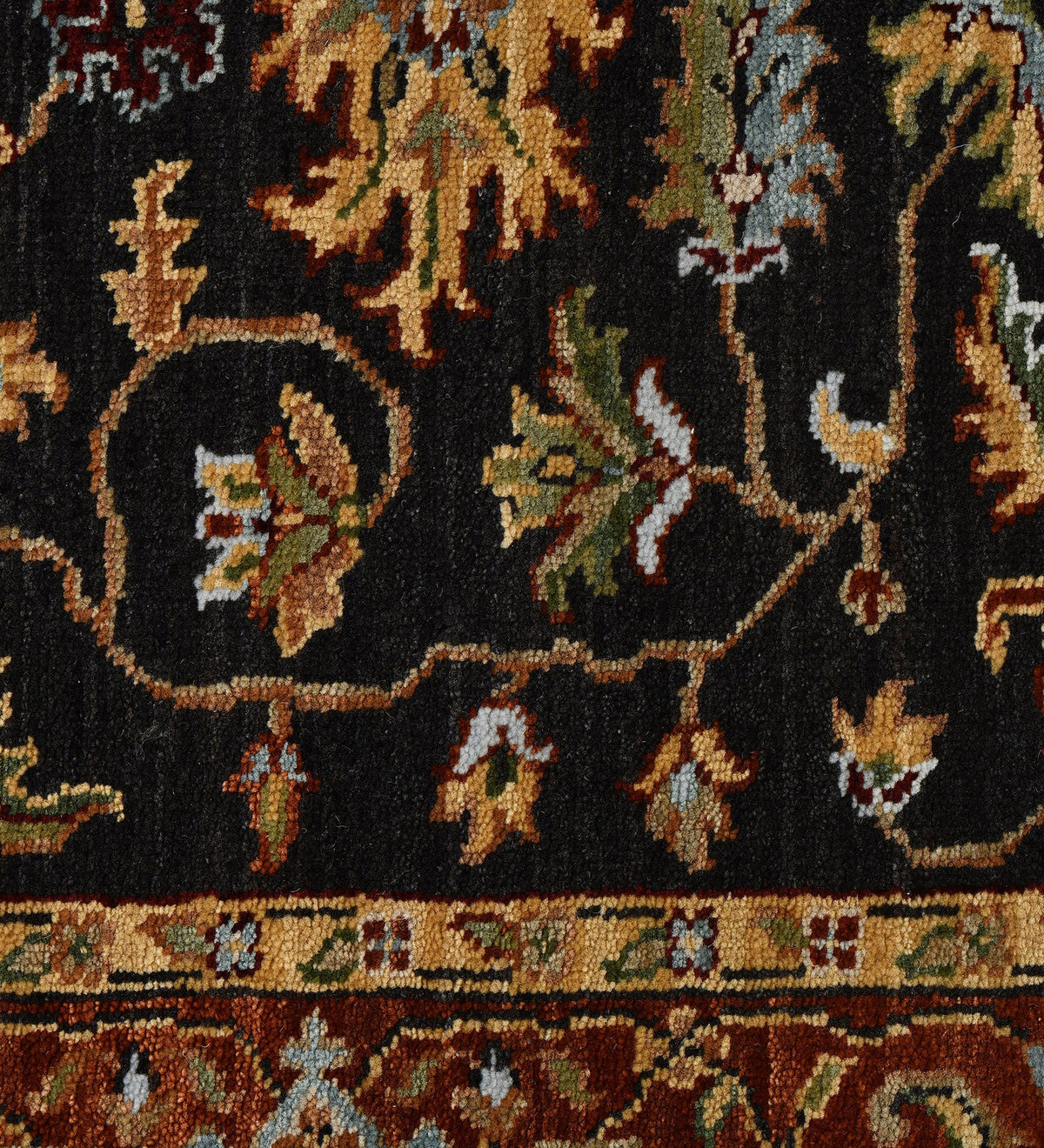 Creneau Traditional Pattern Hand Knotted Rectangle Anti-Skid Designer Carpet, Prayer Rug For Office Cabins, Small Living Spaces - 4'x6' Saraswati Global