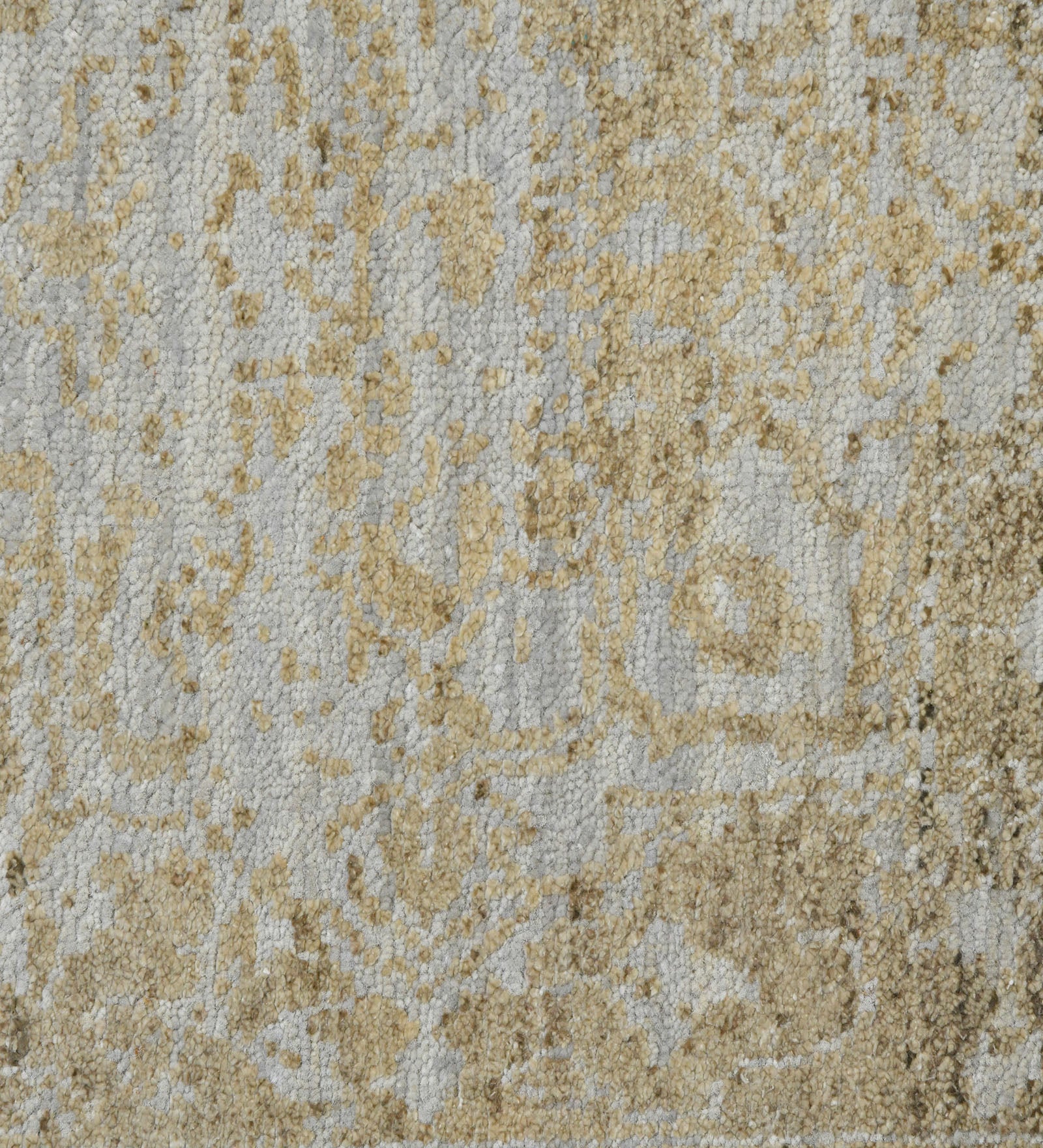 Dazzle Transitional Pattern Hand Knotted Rectangle Anti-Skid Designer Carpet, Prayer Rug For Office Cabins, Small Living Spaces - 2'X3'