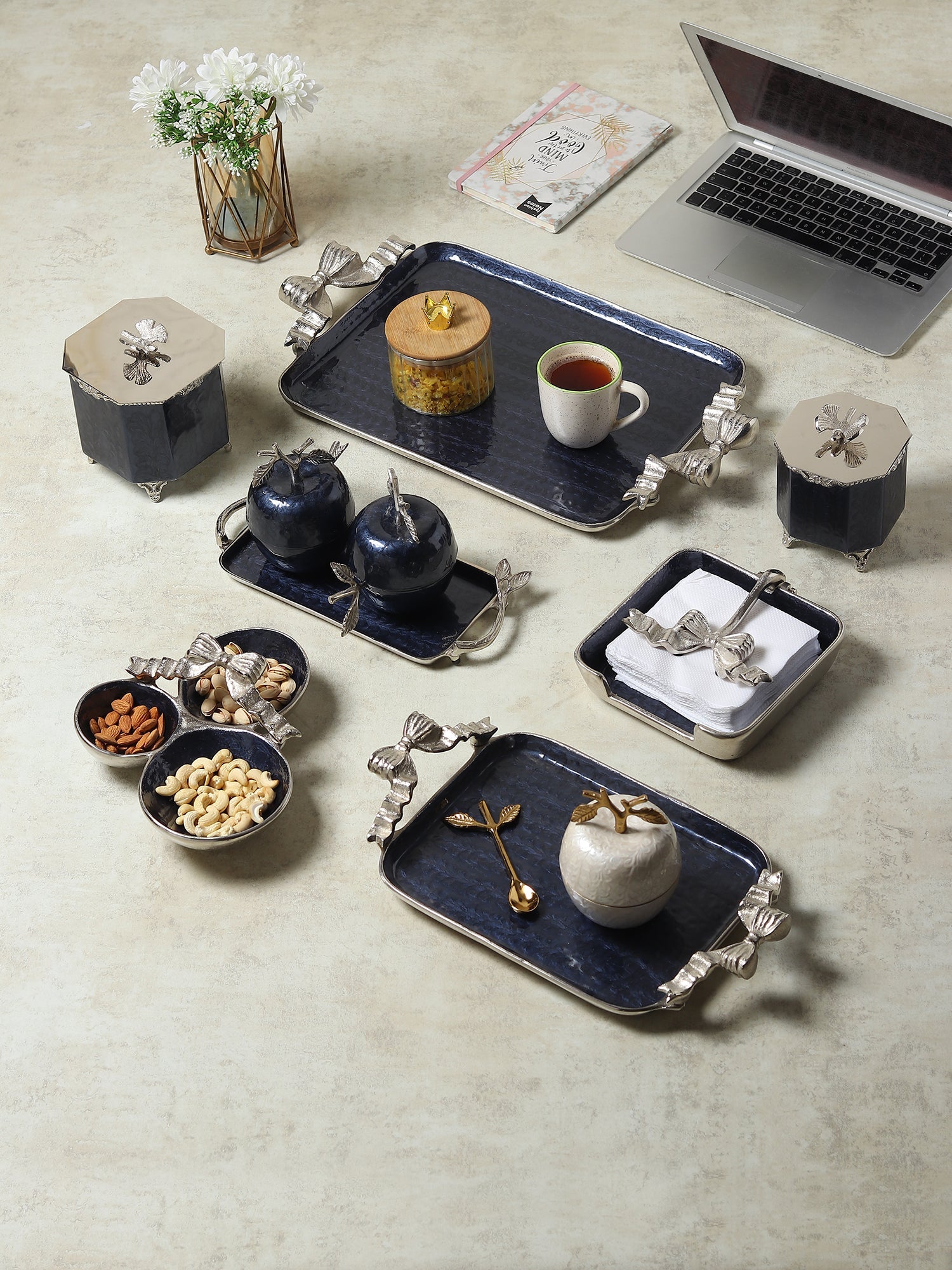 Dravelion Blue Pearl Large Tray M.M.I. OVERSEAS