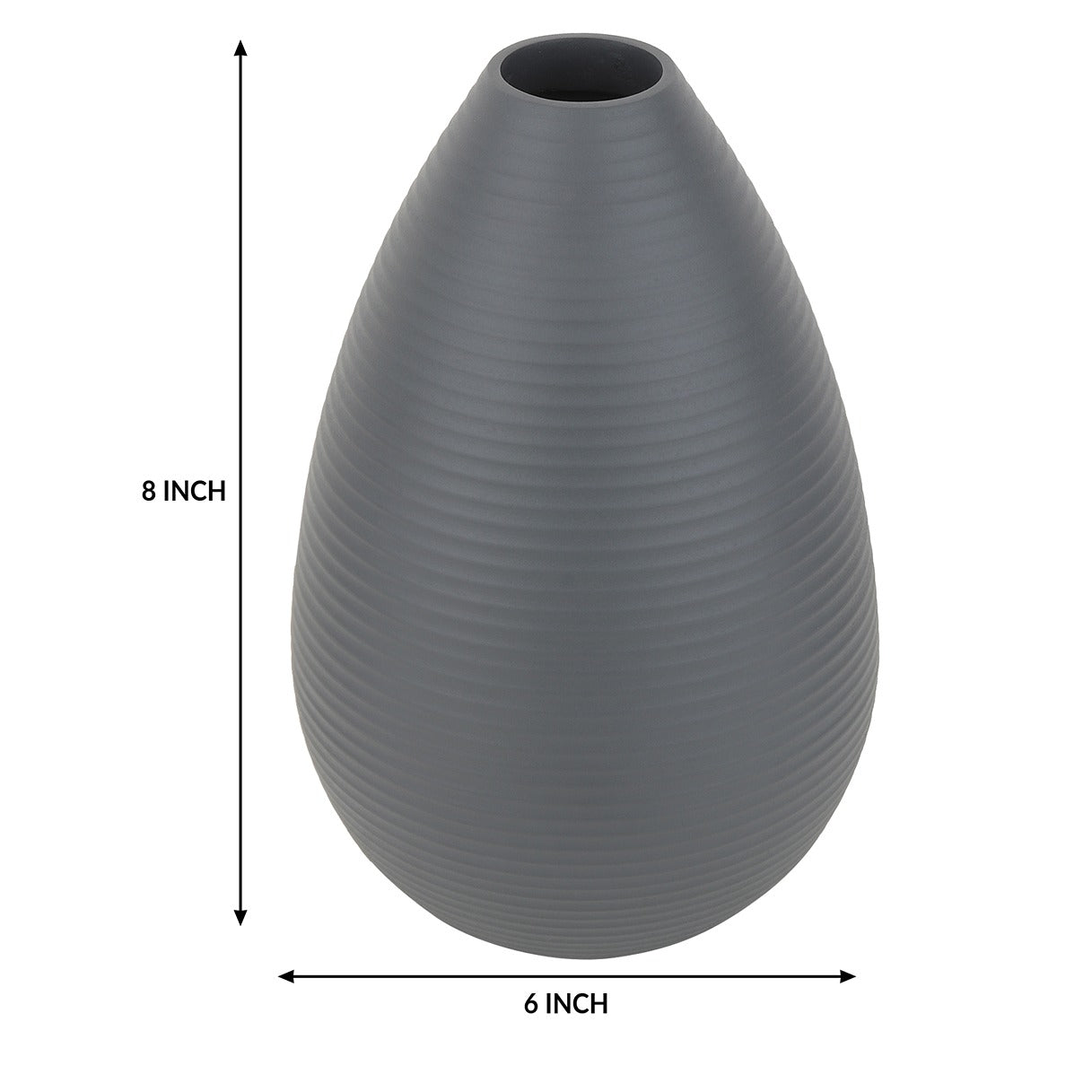 Klova Graphite Large Vase M.M.I. OVERSEAS