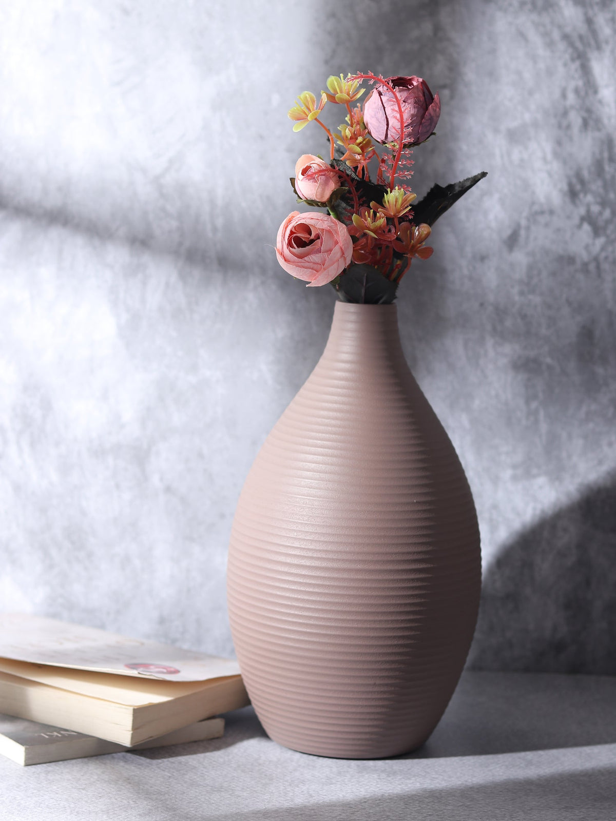 Vesera Pink Enamel Vase M.M.I. OVERSEAS