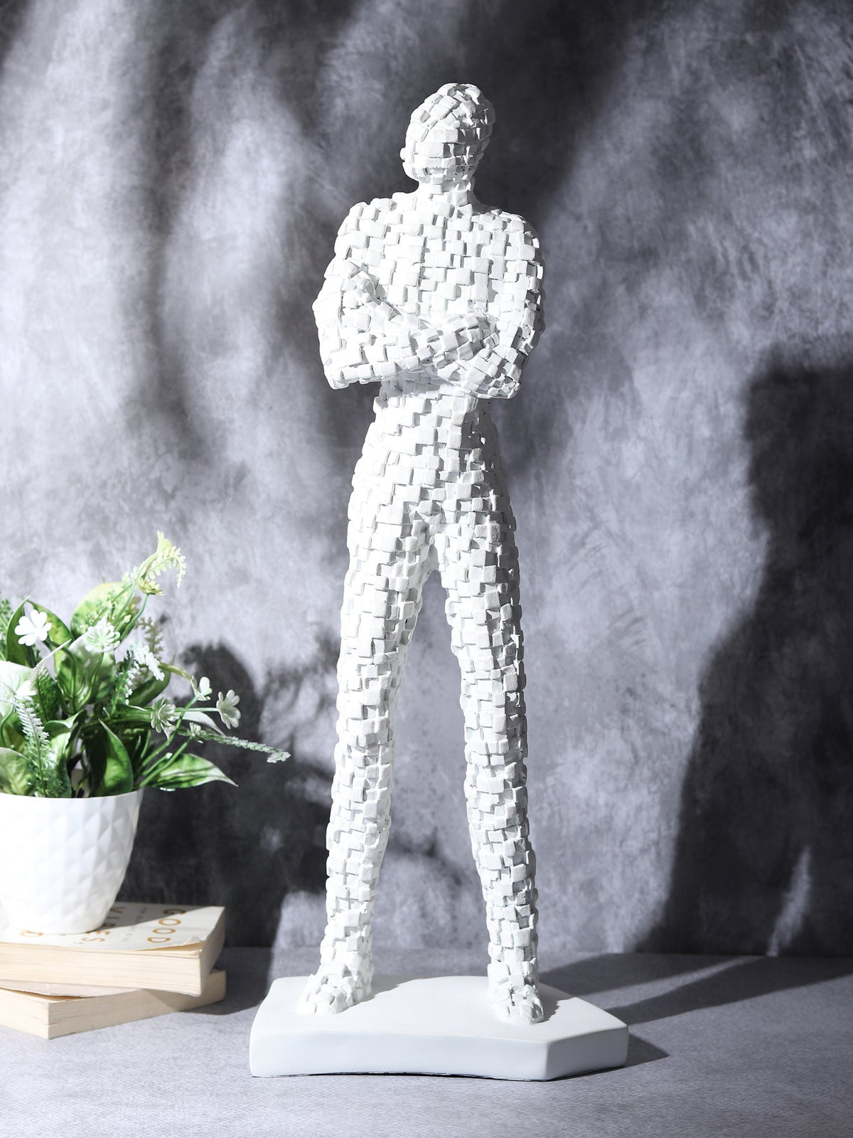 The Proud Thinker in White M.M.I. OVERSEAS