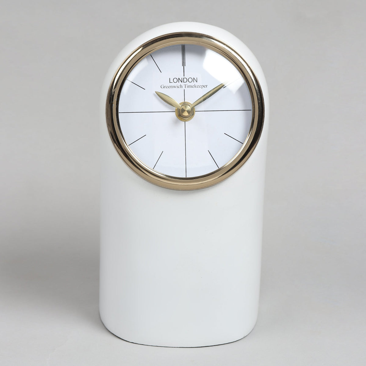 Temporal table clock in White M.M.I. OVERSEAS