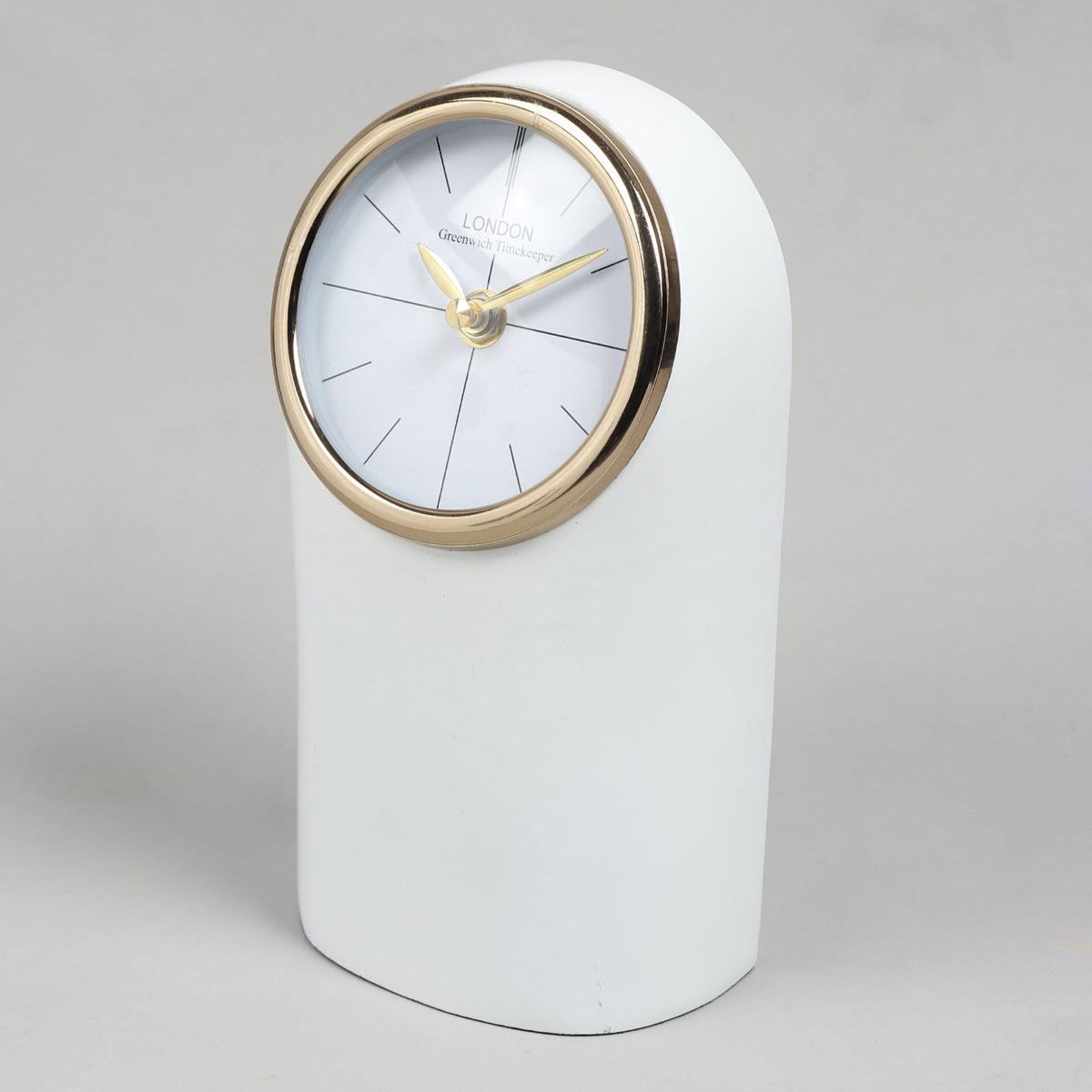 Temporal table clock in White M.M.I. OVERSEAS