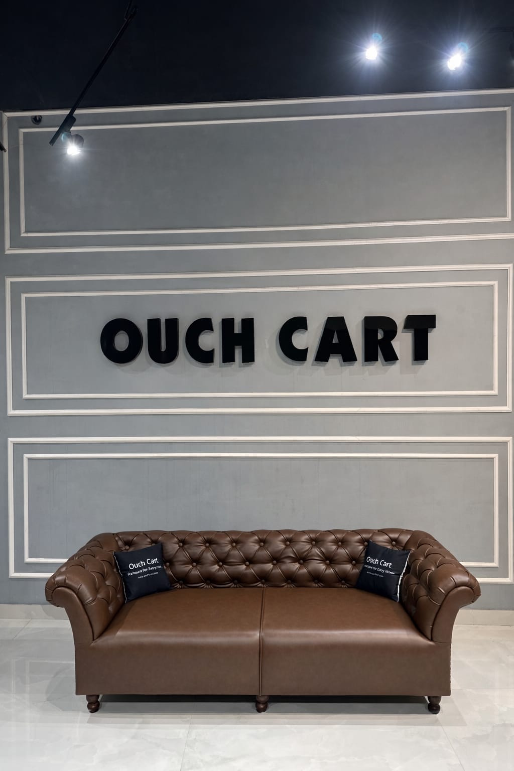 Rolled Arm Back Tufted Chesterfield Sofa OUCH CART