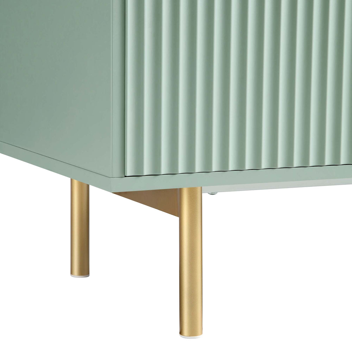 Modern Fluted Sideboard Cabinet with Drawers & Storage Ouch Cart