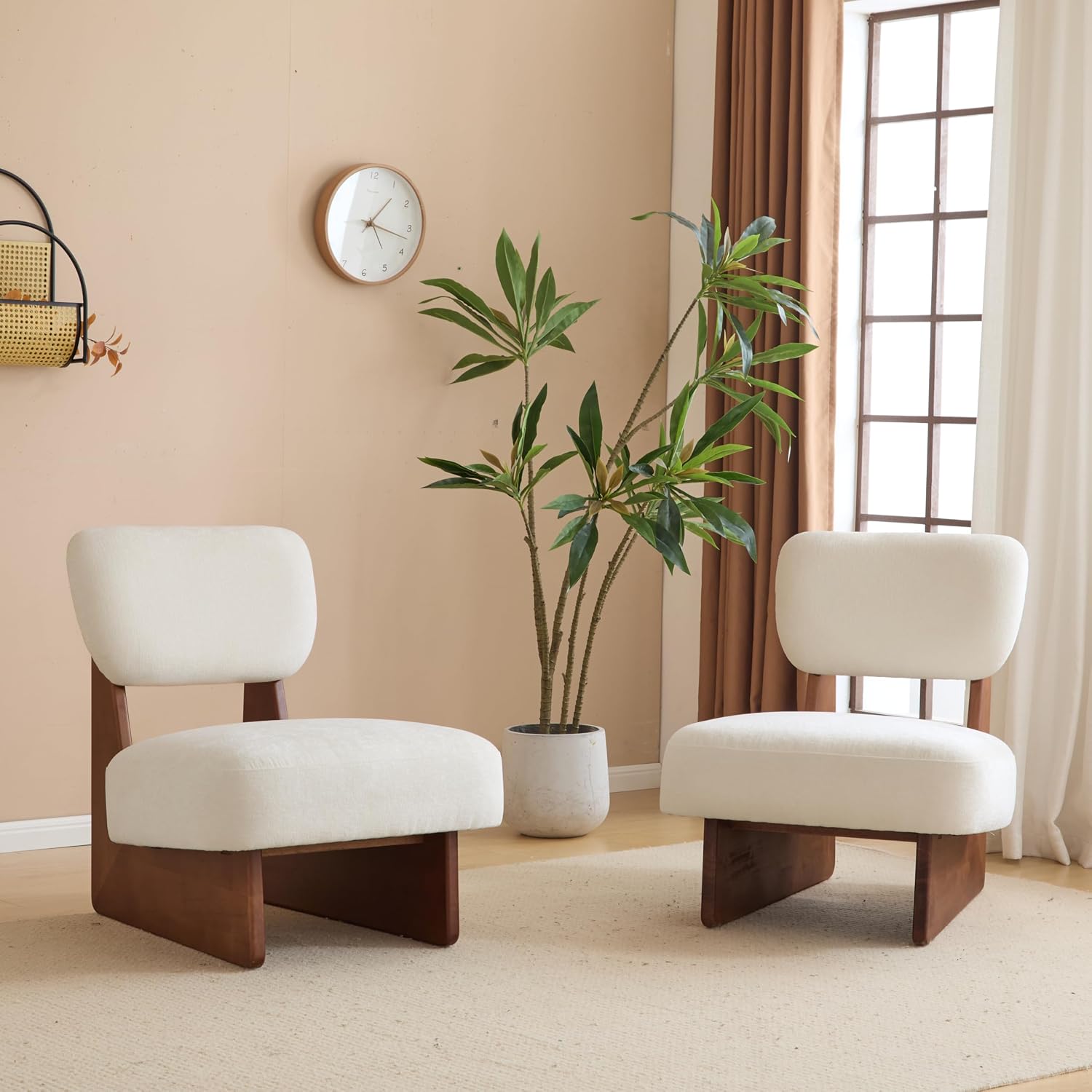 Ouch Cart Modern Upholstered Accent Chair with Wooden Frame | Comfortable Lounge Chair OUCH CART