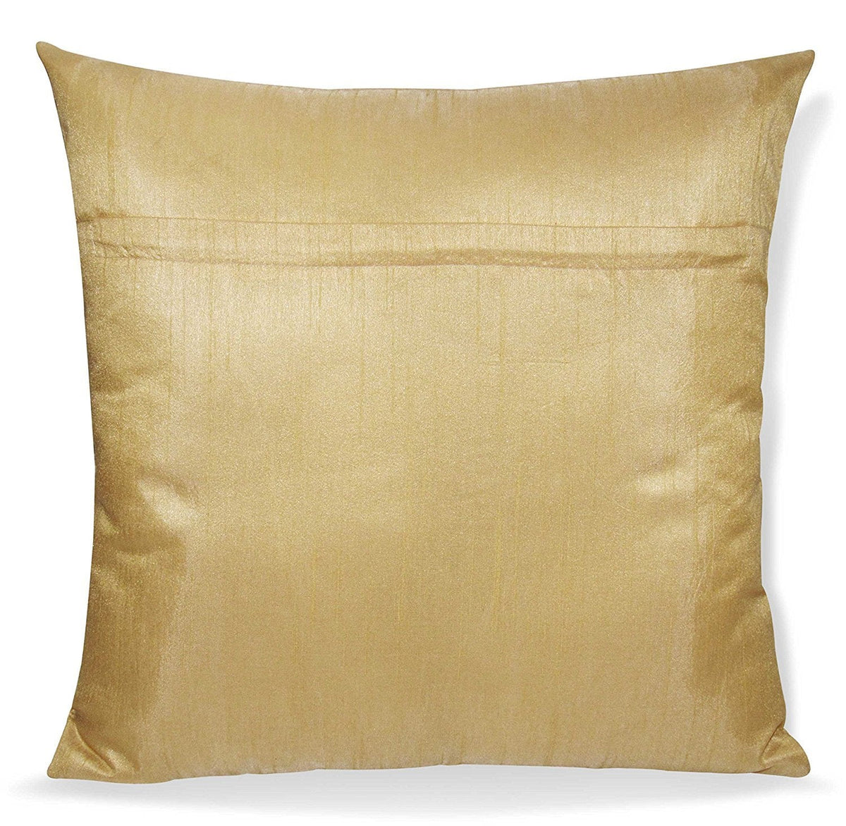 Silk Checked Cushion Covers 16 x 16 Inch, Beige, Set of 5 OUCH CART