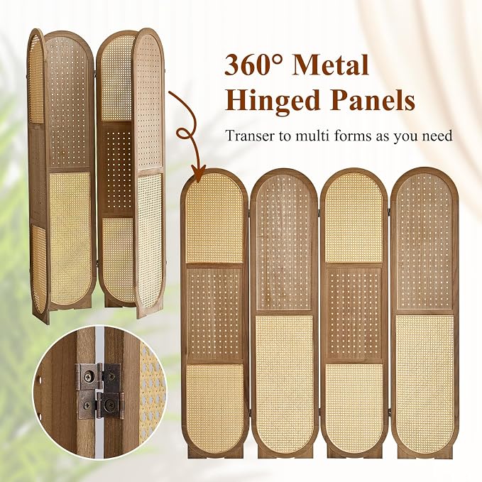 Foldable Wooden Privacy Partition with Storage & Display Design Ouch Cart