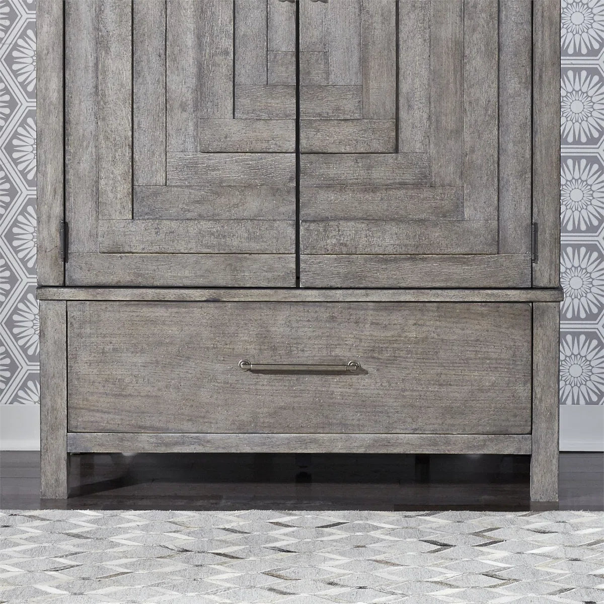 Elle Bedroom Armoire – Space-Saving Wardrobe Closet with Ample Storage OUCH CART