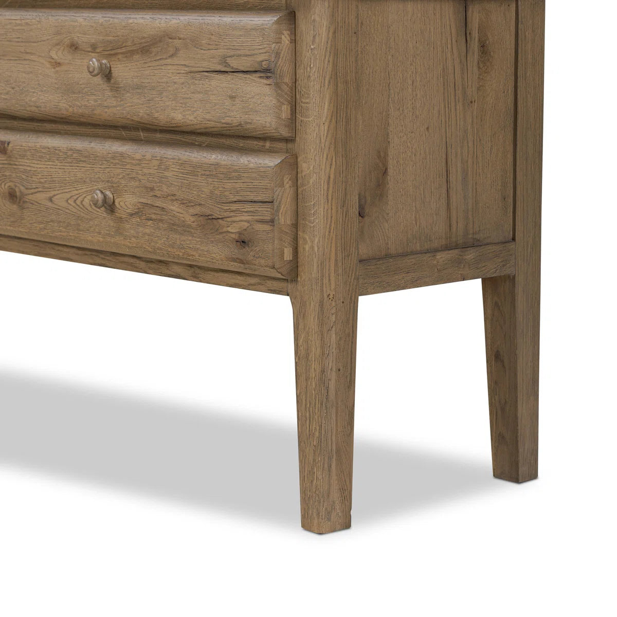 Alena Cabinet – Worn Oak Wooden Storage Cabinet for Bedroom or Living Room OUCH CART