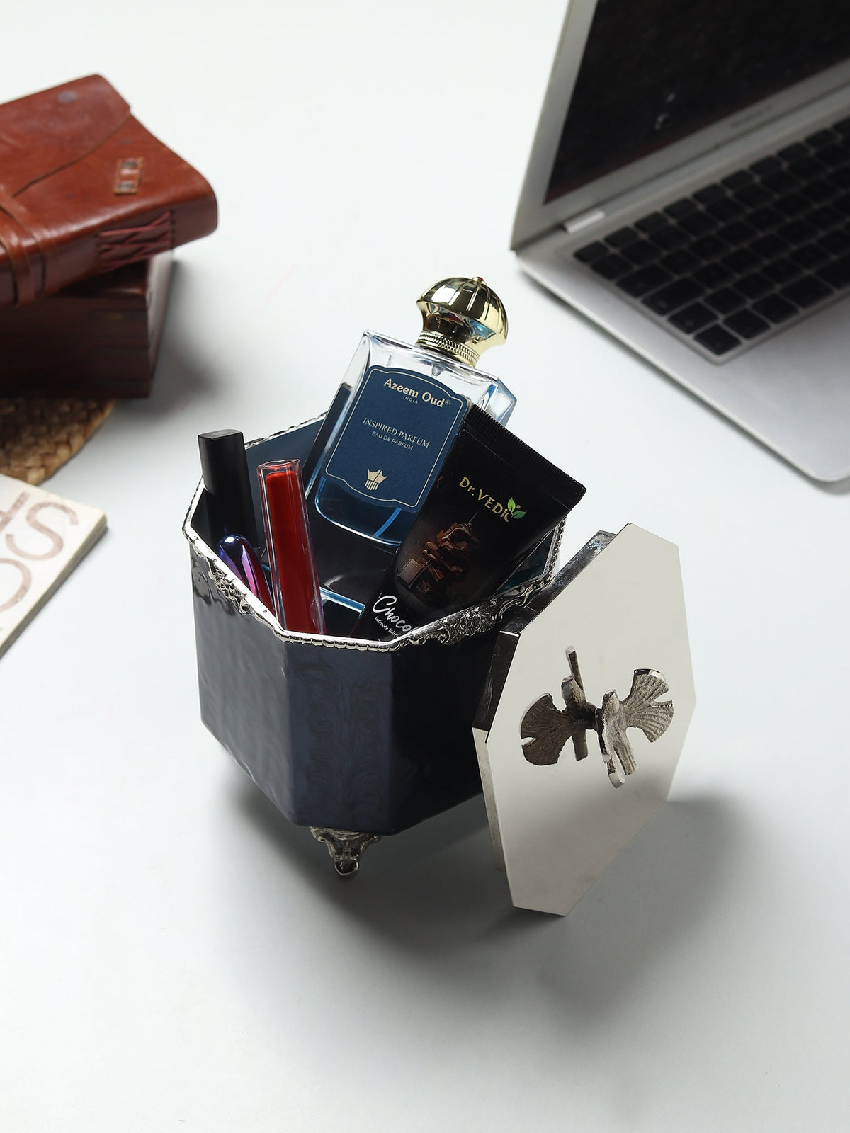 Dravelion Blue Pearl Large Storage Box M.M.I. OVERSEAS