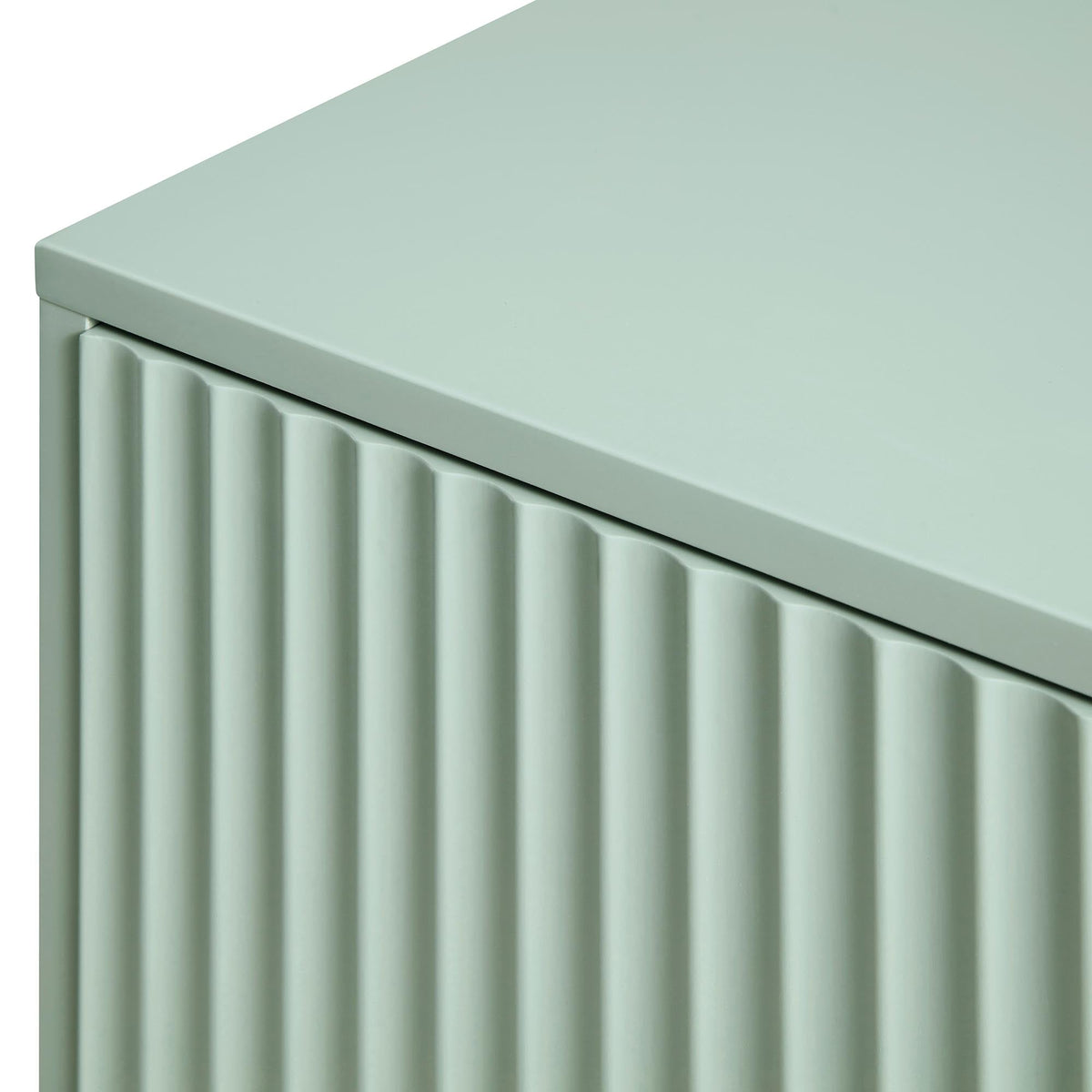 Modern Fluted Sideboard Cabinet with Drawers & Storage Ouch Cart
