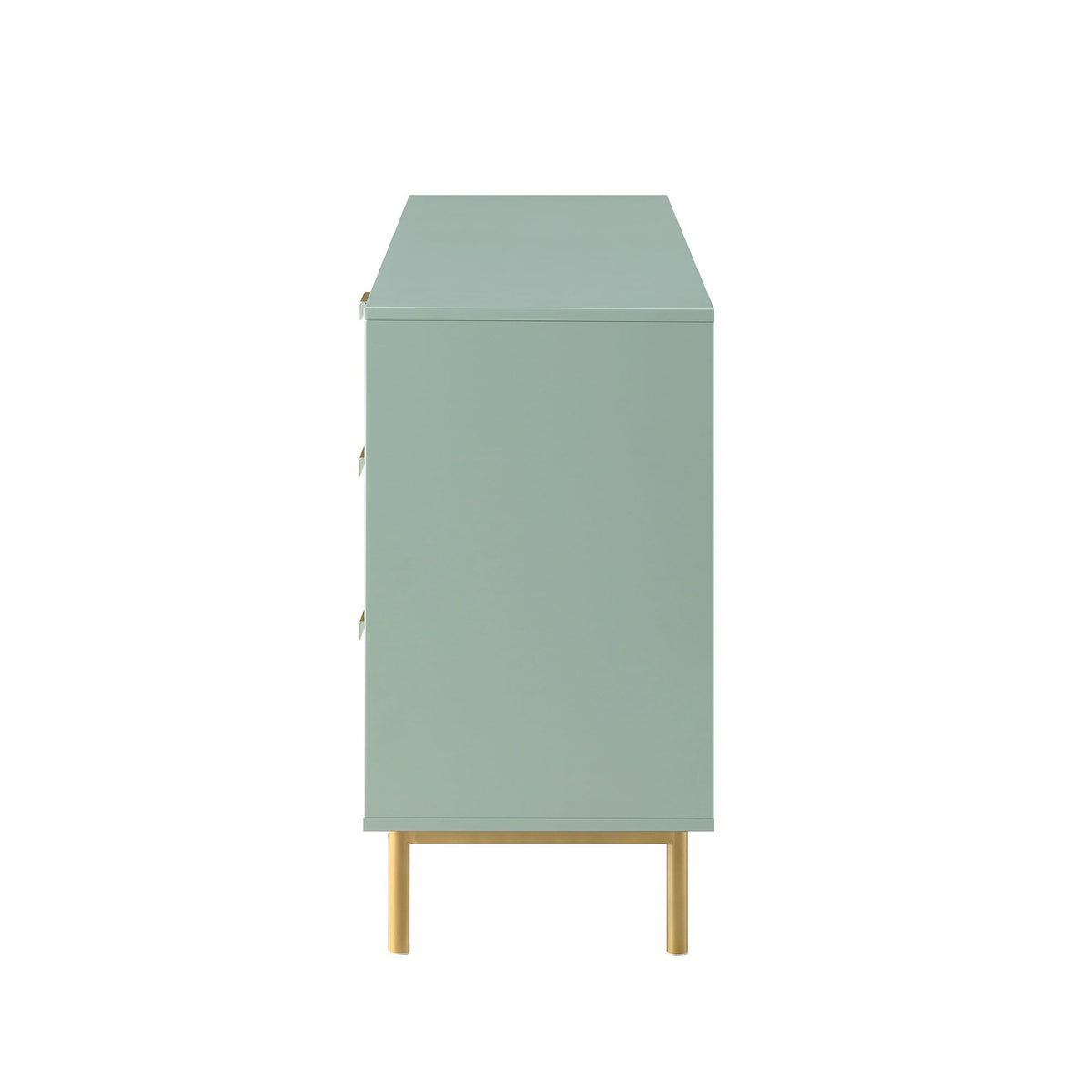 Modern Fluted Sideboard Cabinet with Drawers & Storage Ouch Cart