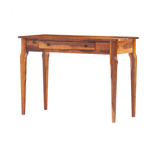 Solid Sheesham Wood Modern Console Table (Standard, Honey Finish)