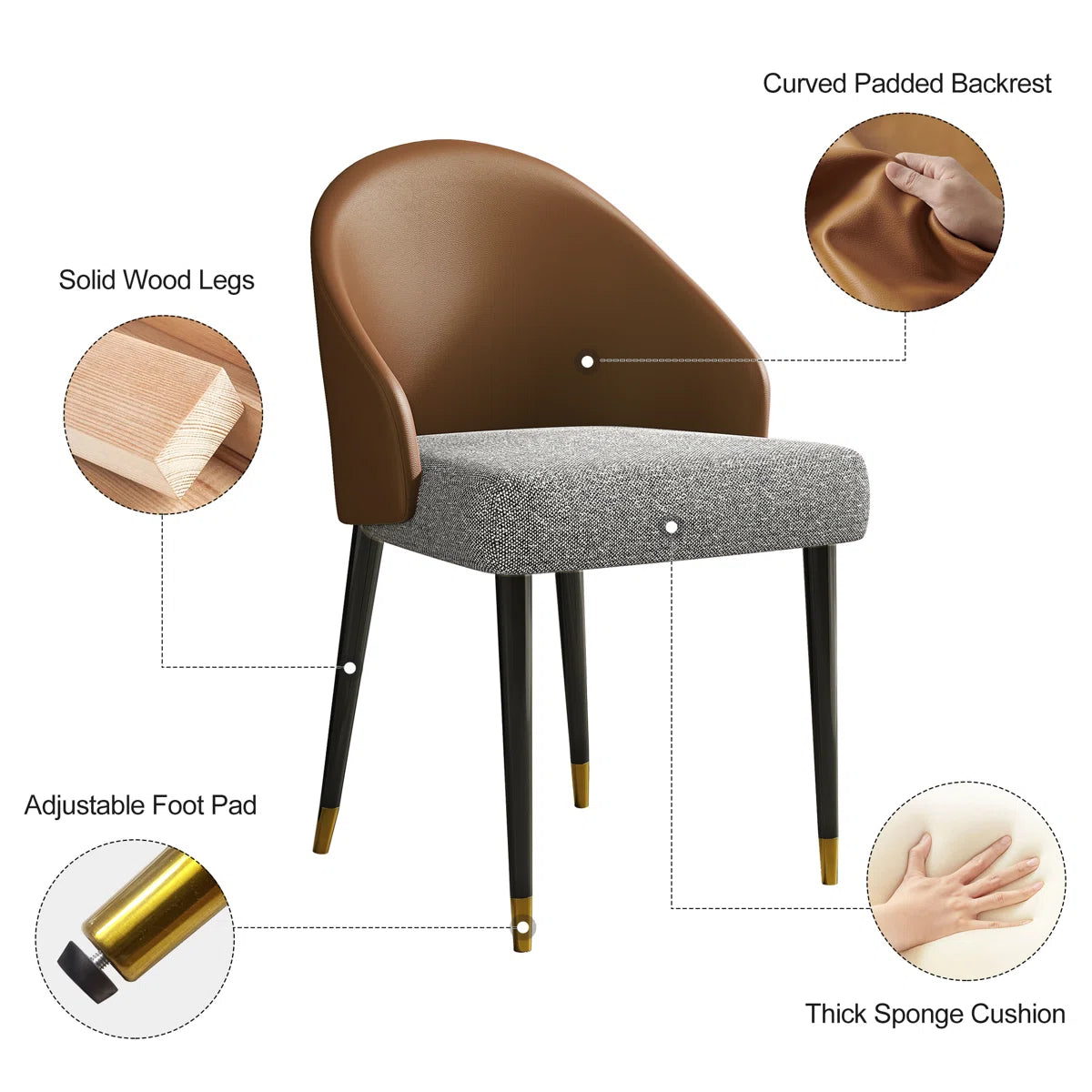 94.5” Extendable Dining Table Set With Rectangular Sintered Stone Top And 6 Faux Leather Chairs- OUCH CART | DINING SET