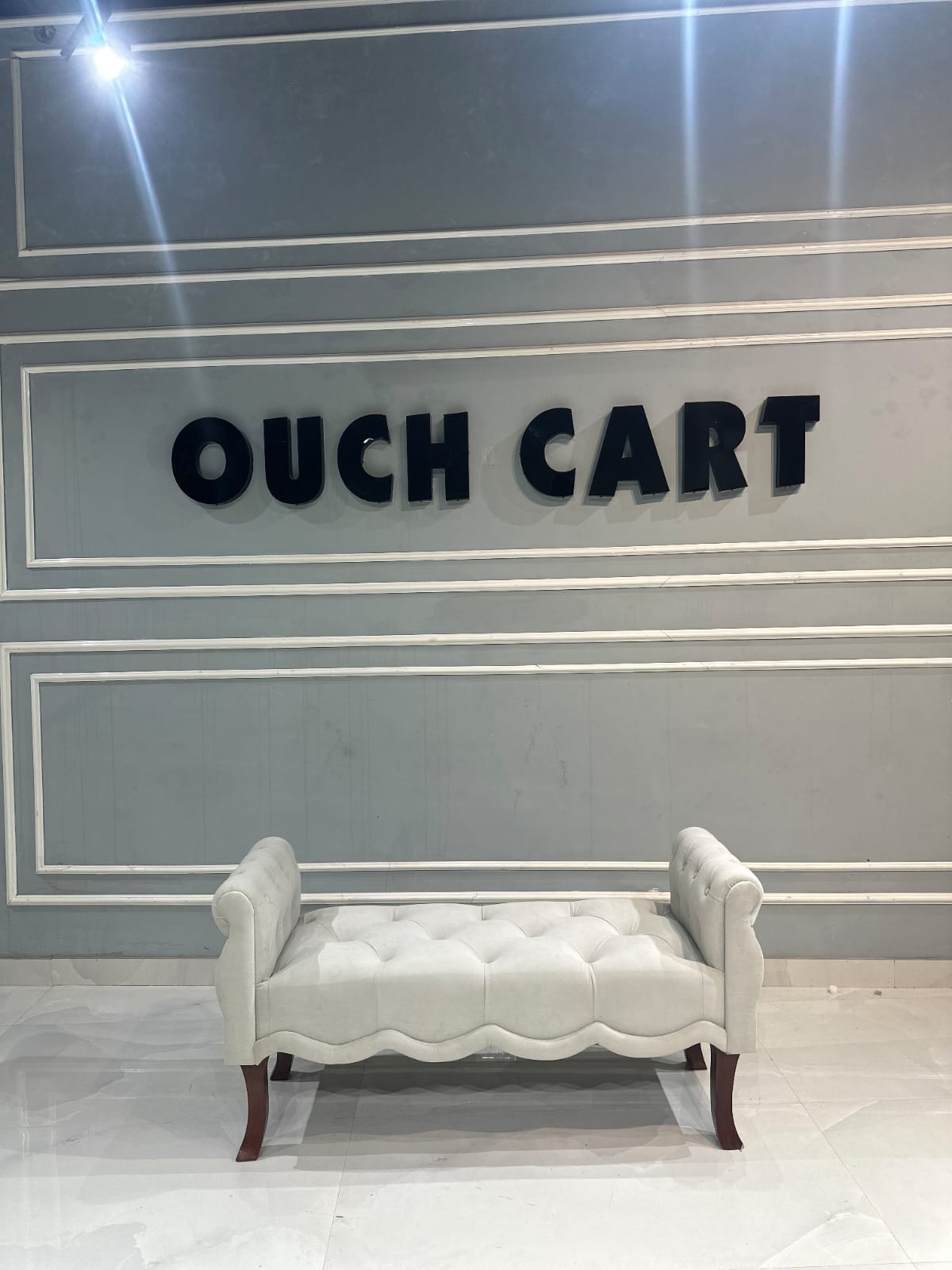 Modern Upholstered Tufted Button Bench for Bedroom,Entryway Living Room Soft Padded Seat-Navy