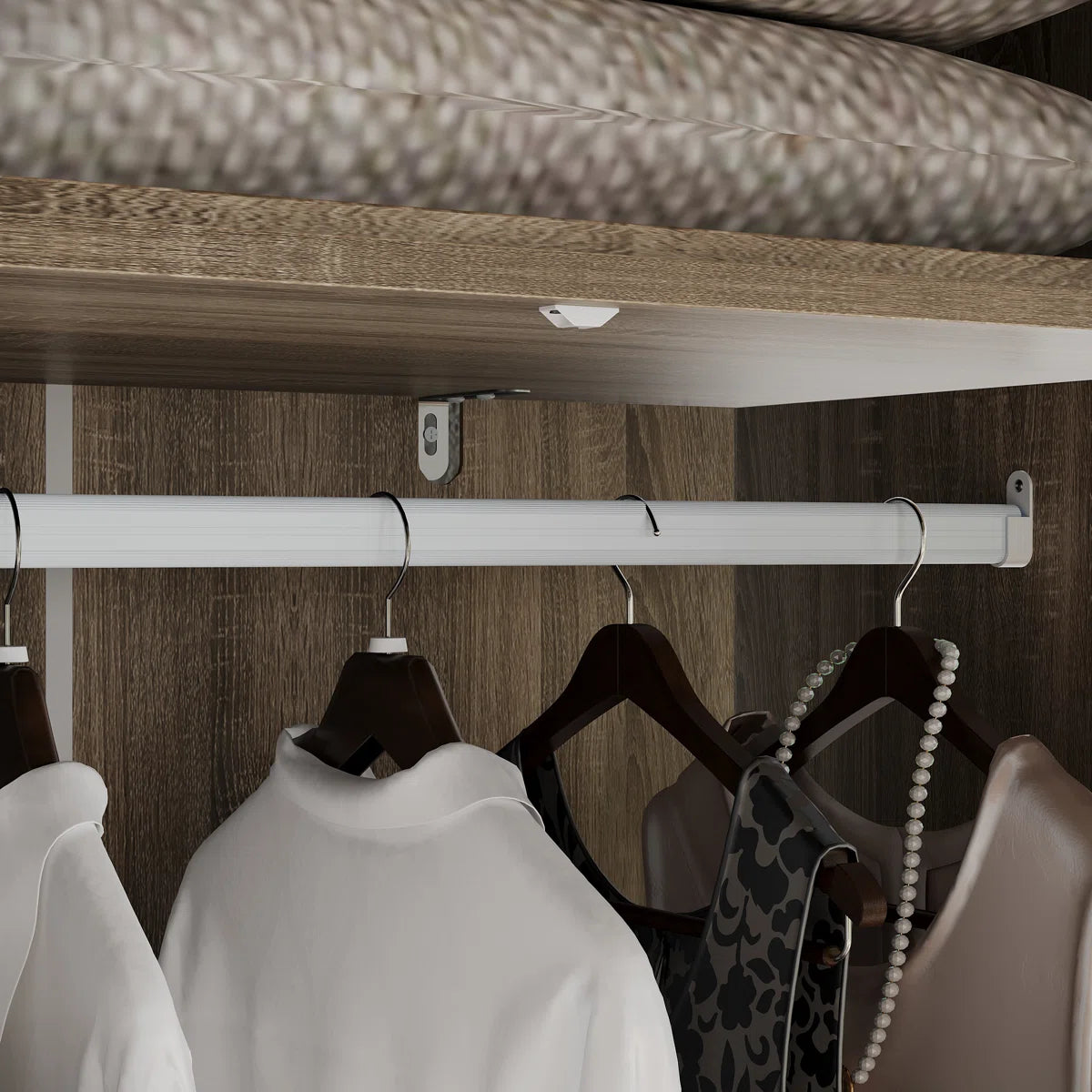 Coleridge Wardrobe Armoire – Elegant Solid Wood Storage Cabinet for Bedroom OUCH CART