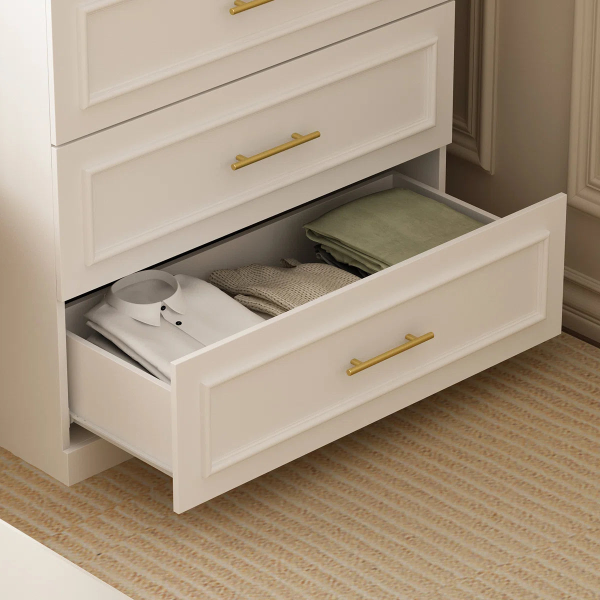 Durable Armoire Spacious Modern Bedroom Wardrobe OUCH CART
