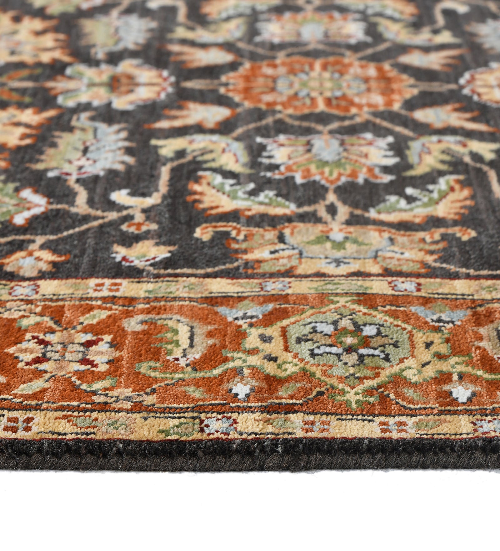 Creneau Traditional Pattern Hand Knotted Rectangle Anti-Skid Designer Carpet, Prayer Rug For Office Cabins, Small Living Spaces - 4'x6'