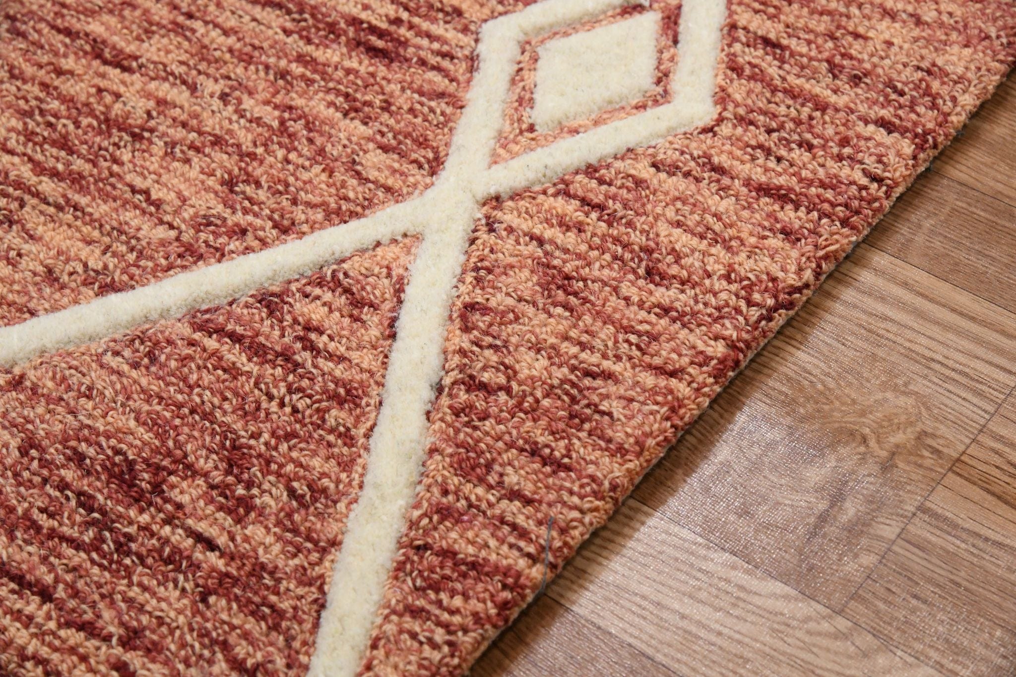 Rust Wool Vista 8X10 Feet  Hand-Tufted Carpet - Rug