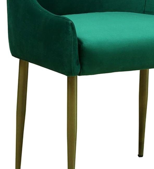 Stalley Metal Chair In Velvet Green colour - Ouch Cart
