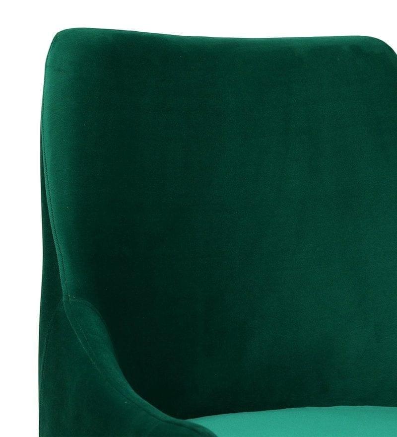 Stalley Metal Chair In Velvet Green colour - Ouch Cart