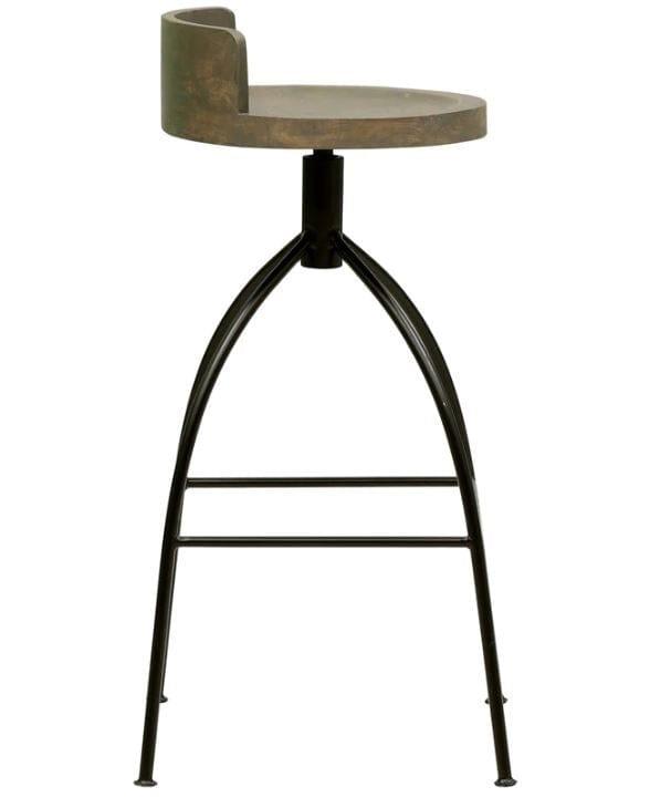 Borila Mango Wood Bar Stool In Natural Finish - Ouch Cart