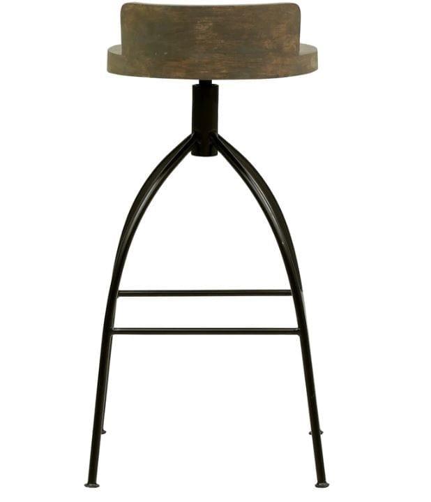 Borila Mango Wood Bar Stool In Natural Finish - Ouch Cart