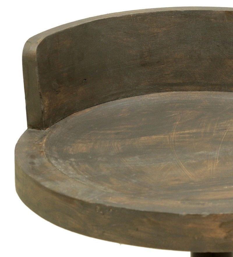 Borila Mango Wood Bar Stool In Natural Finish - Ouch Cart