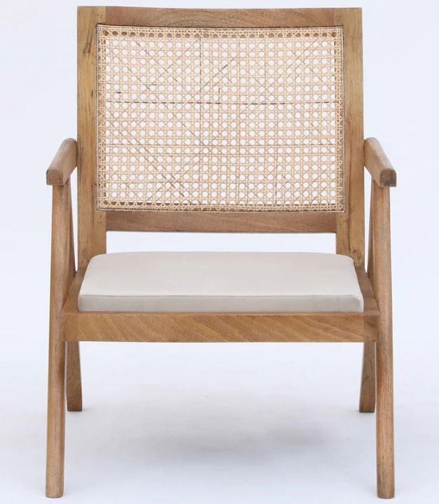 Cane Mango Wood Chair In Brown colour - Ouch Cart