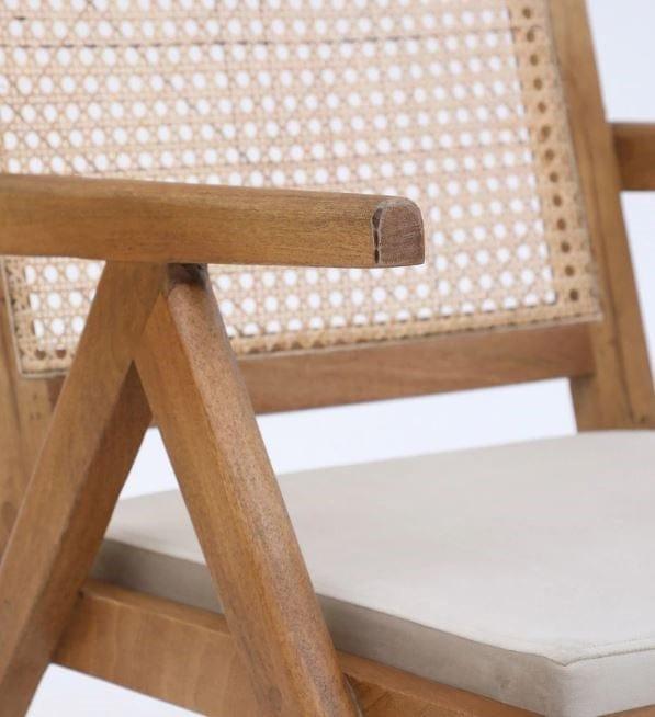 Cane Mango Wood Chair In Brown colour - Ouch Cart