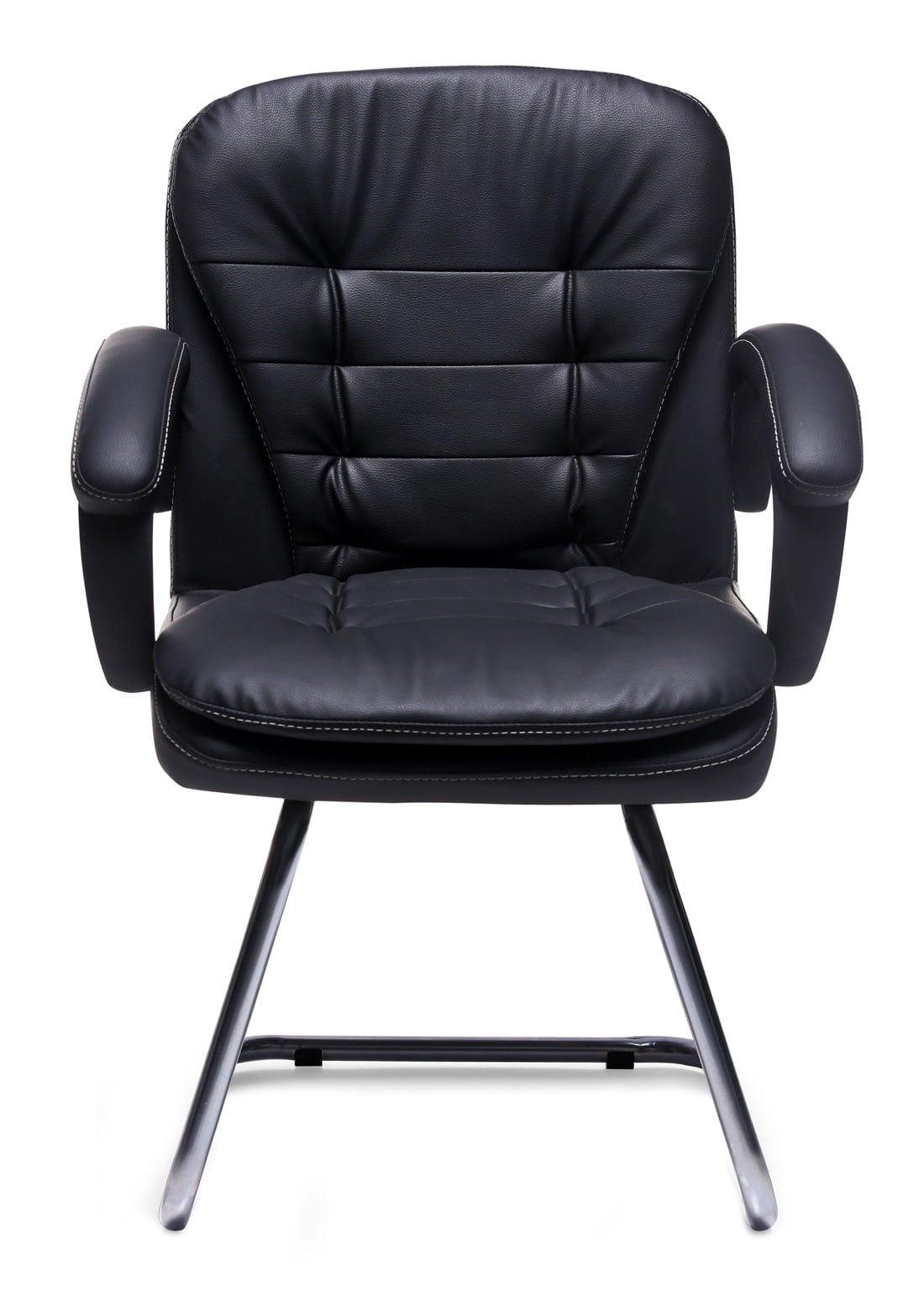Elegant Cantilever Chair in Black - Ouch Cart
