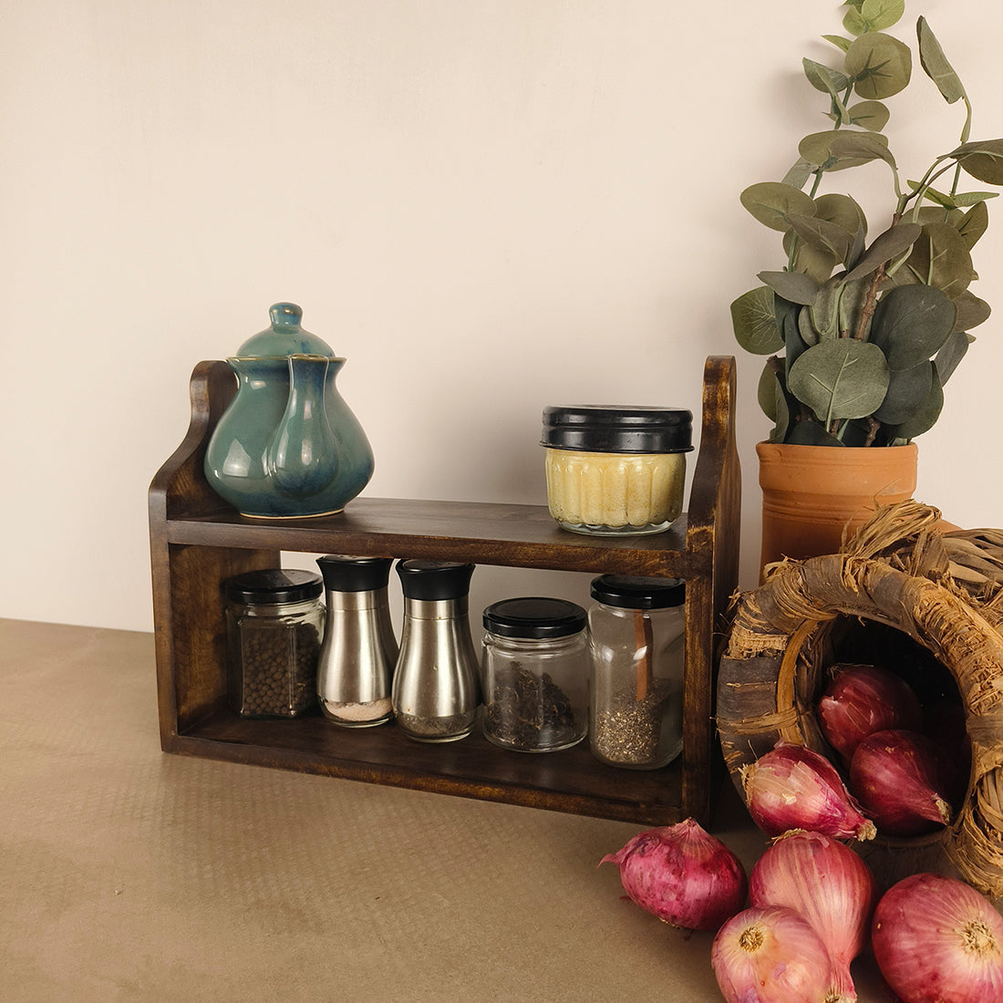 AGATHA Wooden Kitchen Stand