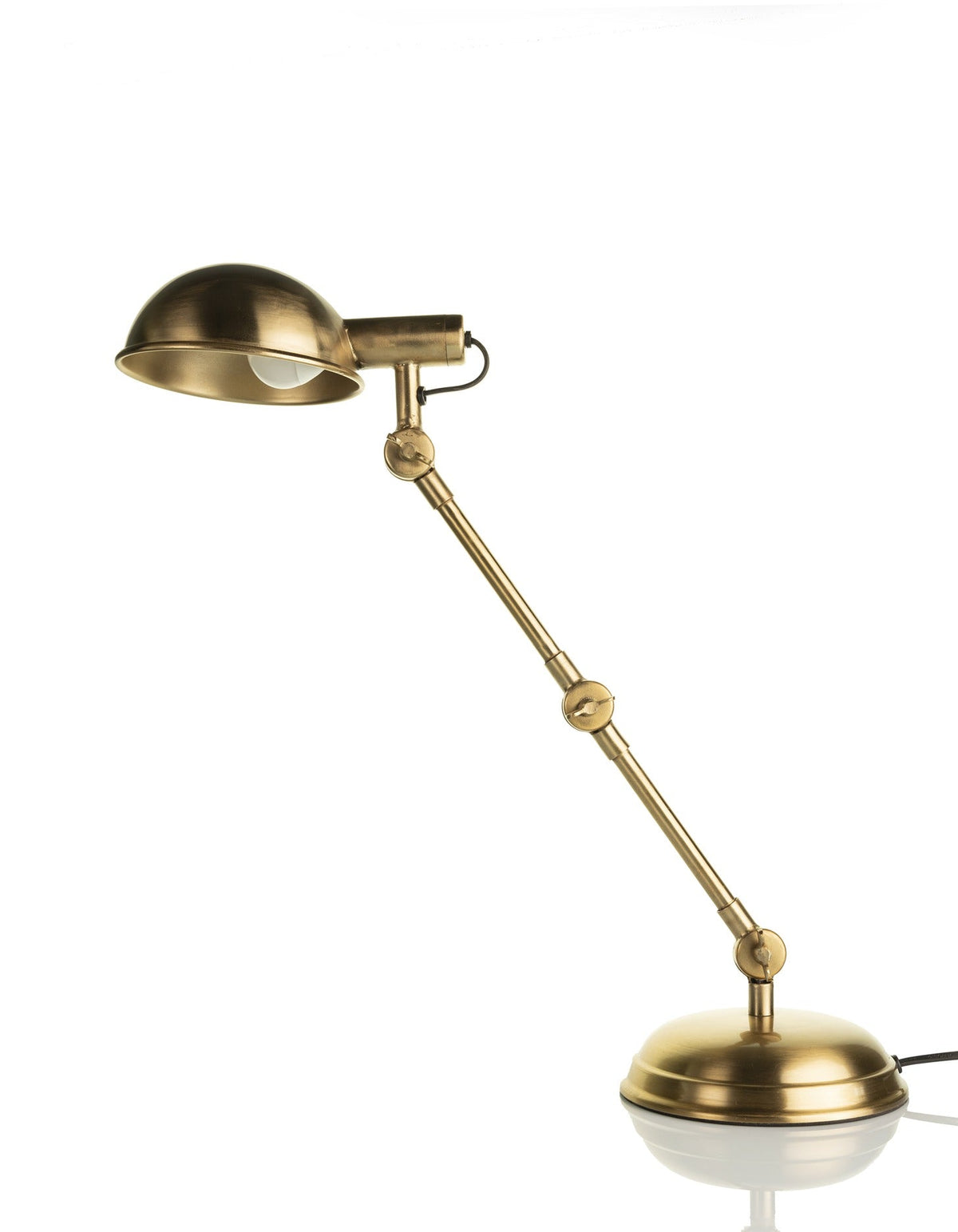 "Fergal Poulsen" Triple Adjustable lamp In Matt gold finish M.M.I. OVERSEAS