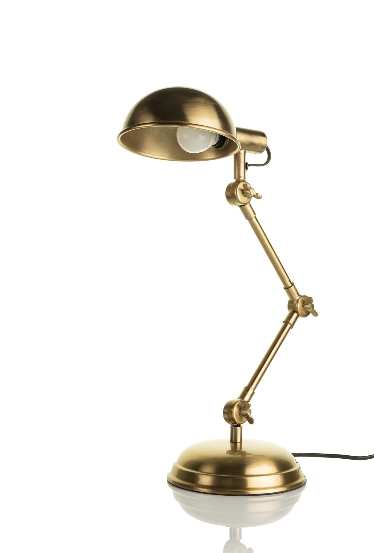 "Fergal Poulsen" Triple Adjustable lamp In Matt gold finish