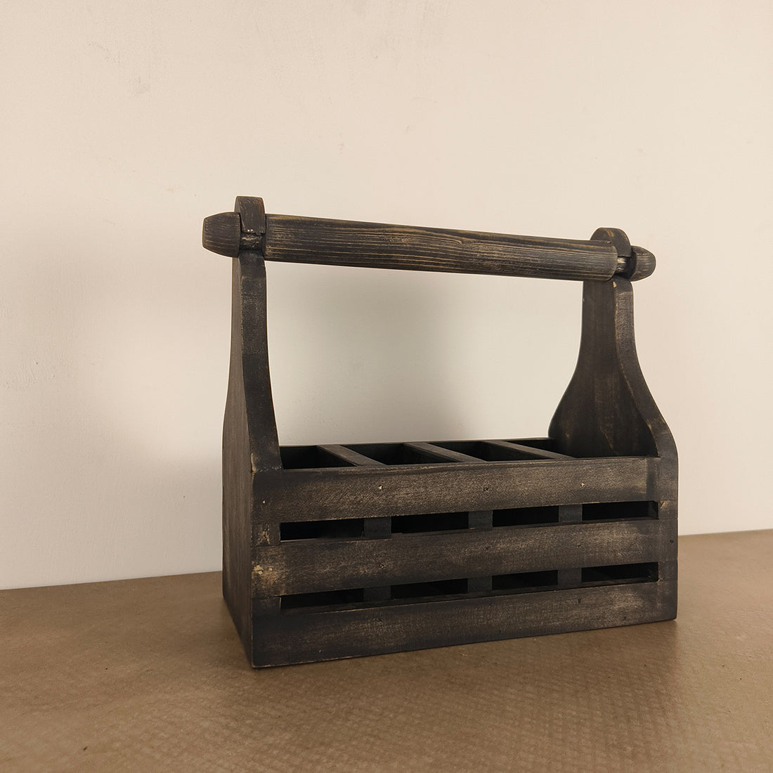 AUDREY Wooden Kitchen Roll Holder and Cutlery Holder