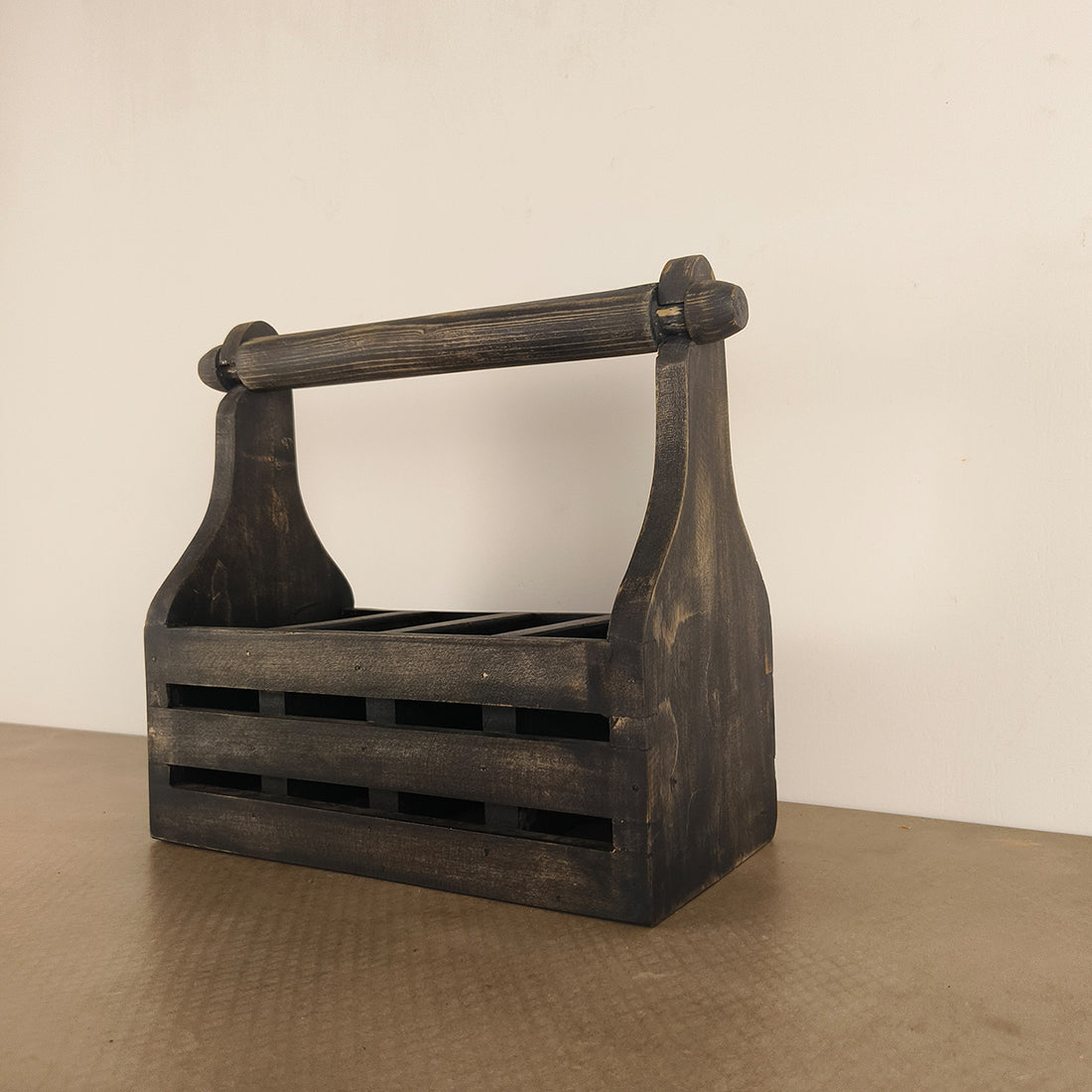 AUDREY Wooden Kitchen Roll Holder and Cutlery Holder