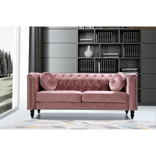 Velvet Square Arm Sofa with magnificient design and world class fabric - Ouch Cart