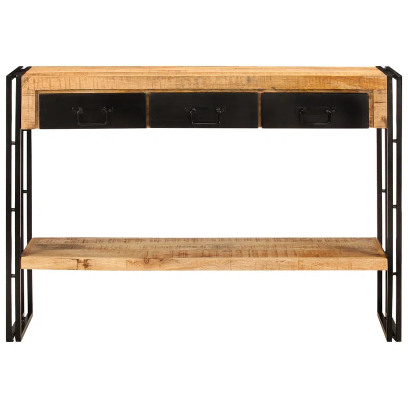 Malia 110cm Solid Wood Top Console Table Ouch Cart