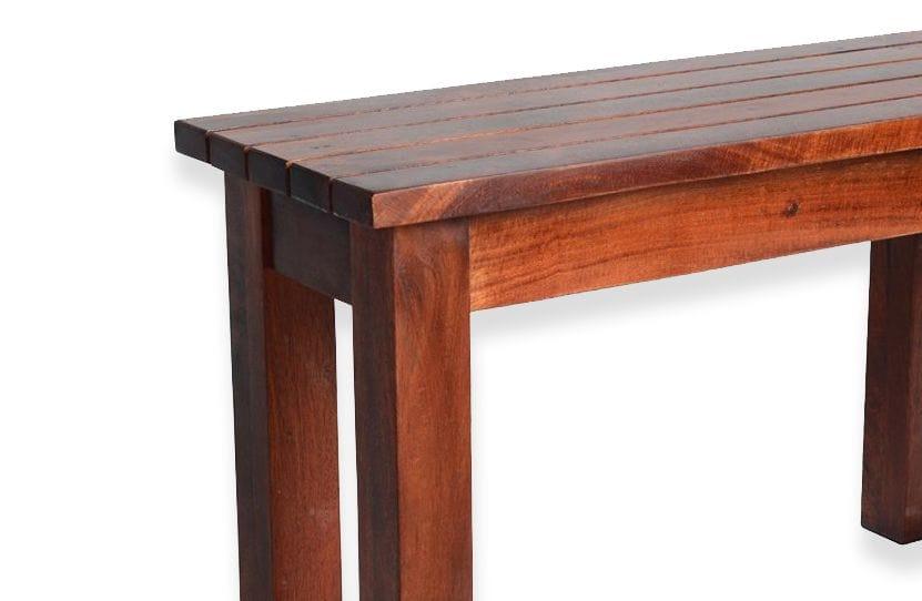 Sheesham Wood Hallway Bench In Honey Finish - Ouch Cart