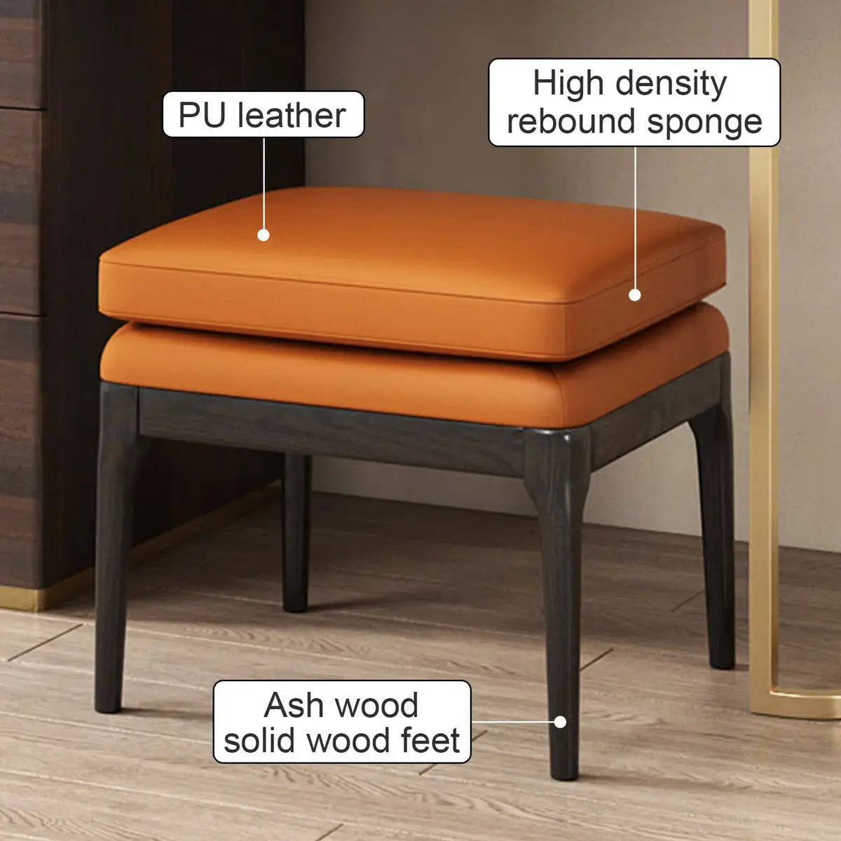 Adaisia Glass Top Makeup Vanity Set with Comfortable Stool High Quality and Easy Assembly