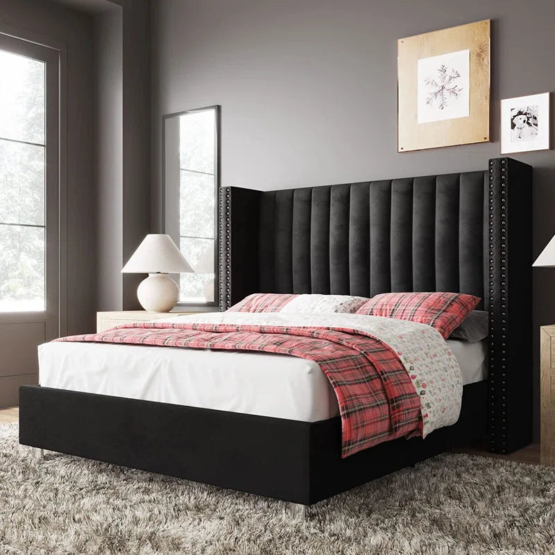 Addesyn Upholstered Platform Bed OUCH CART