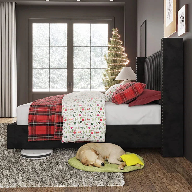 Addesyn Upholstered Platform Bed OUCH CART