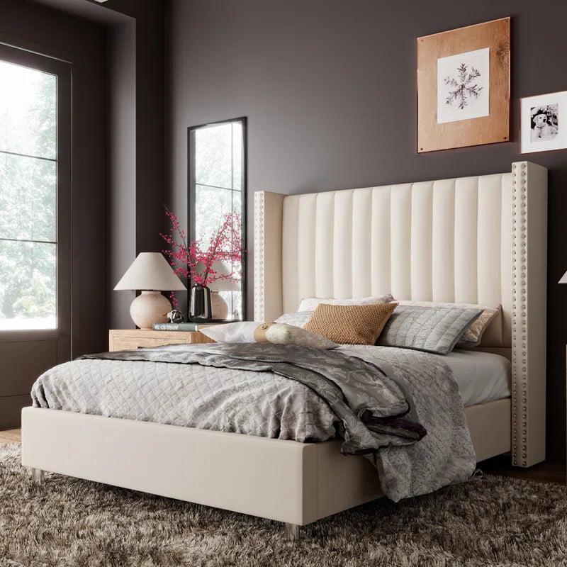 Addesyn Upholstered Platform Bed OUCH CART