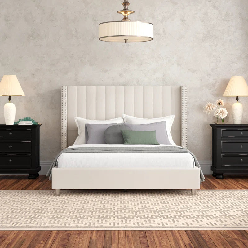 Addesyn Upholstered Platform Bed OUCH CART